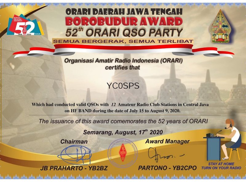 YC0SPS : Borobudur Award 2020